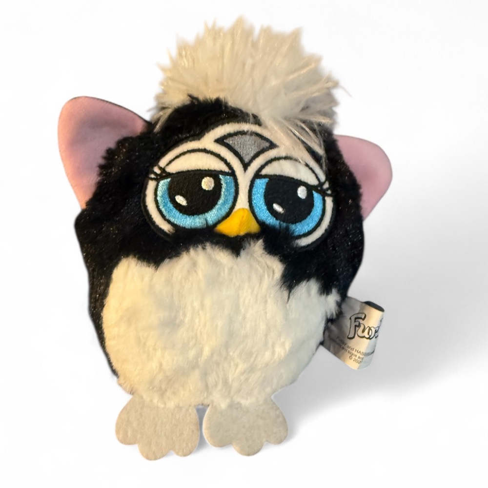 2024 Furby Plush Limited Edition Hasbro Black White Small 5" Stuffed Animal